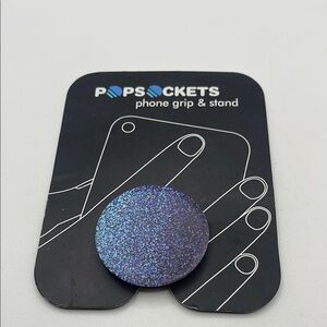 MUST BUNDLE 
PopSocket Blue Glitter Phone Grip‎ Cover